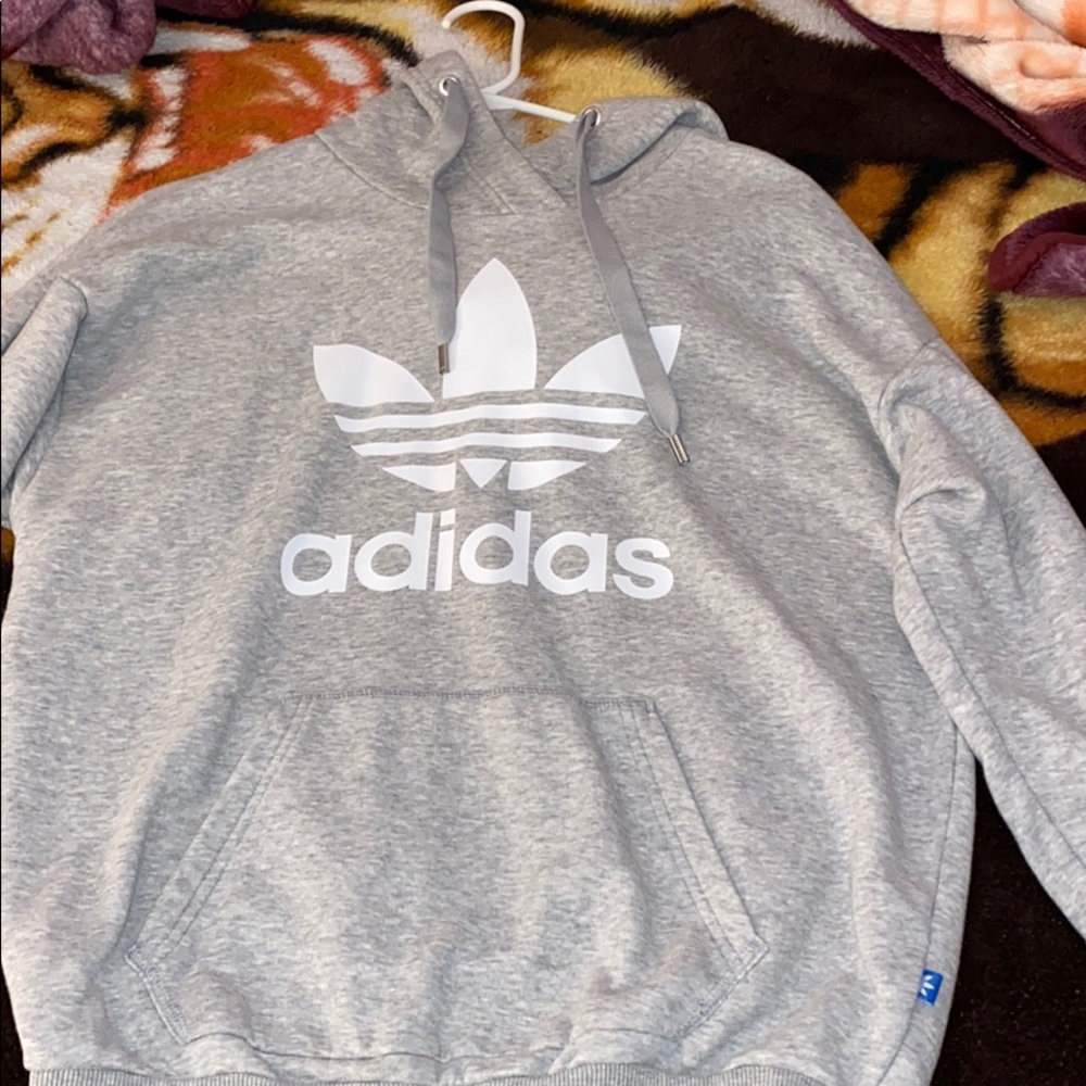 Grey adidas hoodie